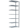 SCHULTE Anbau-Schwerlastregal MULTIplus 250 12967 silber 100,0 x 60,0 x 300,0 cm