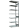 SCHULTE Anbau-Schwerlastregal MULTIplus 250 12967 silber 100,0 x 60,0 x 300,0 cm