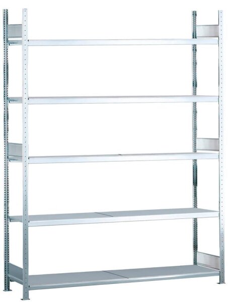 SCHULTE Schwerlast-Weitspannregal WS 2000 15716 silber 150,0 x 80,0 x 300,0 cm