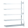 SCHULTE Anbau-Schwerlast-Weitspannregal WS 2000 15731 silber 225,0 x 40,0 x 300,0 cm