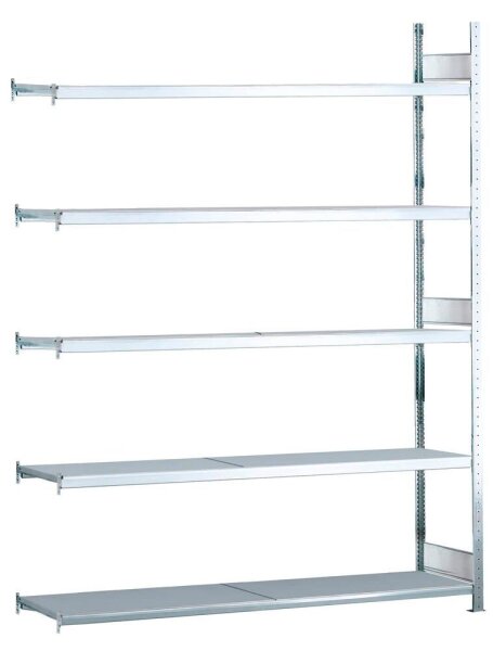SCHULTE Anbau-Schwerlast-Weitspannregal WS 2000 15725 silber 200,0 x 60,0 x 300,0 cm