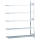 SCHULTE Anbau-Schwerlast-Weitspannregal WS 2000 15735 silber 225,0 x 60,0 x 300,0 cm