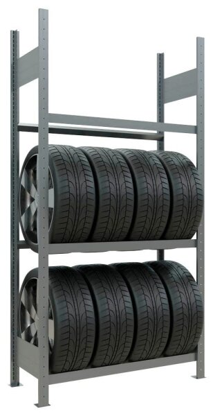 SCHULTE Reifenregal 13900 silber 100,0 x 40,0 x 200,0 cm