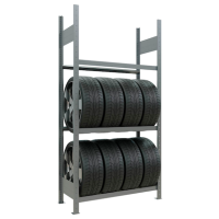 SCHULTE Reifenregal 13900 silber 100,0 x 40,0 x 200,0 cm