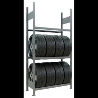 SCHULTE Reifenregal 13900 silber 100,0 x 40,0 x 200,0 cm
