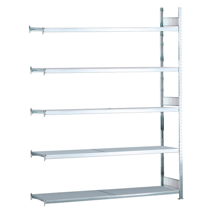 SCHULTE Anbau-Schwerlast-Weitspannregal WS 2000 15715 silber 150,0 x 60,0 x 300,0 cm