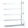 SCHULTE Anbau-Schwerlast-Weitspannregal WS 2000 15715 silber 150,0 x 60,0 x 300,0 cm