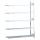 SCHULTE Anbau-Schwerlast-Weitspannregal WS 2000 15715 silber 150,0 x 60,0 x 300,0 cm
