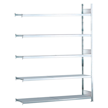 SCHULTE Anbau-Schwerlast-Weitspannregal WS 2000 15727 silber 200,0 x 80,0 x 300,0 cm