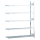 SCHULTE Anbau-Schwerlast-Weitspannregal WS 2000 15727 silber 200,0 x 80,0 x 300,0 cm