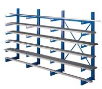 SCHULTE Kragarmregal K1000 14486 enzianblau 375,0 x 50,0...