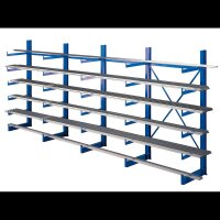 SCHULTE Kragarmregal K1000 14487 enzianblau 500,0 x 50,0 x 200,0 cm