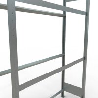 SCHULTE Reifenregal 13906 silber 130,0 x 40,0 x 200,0 cm