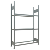 SCHULTE Reifenregal 13906 silber 130,0 x 40,0 x 200,0 cm