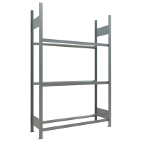 SCHULTE Reifenregal 13906 silber 130,0 x 40,0 x 200,0 cm