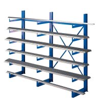 SCHULTE Kragarmregal K1000 14485 enzianblau 250,0 x 50,0...