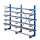 SCHULTE Kragarmregal K1000 14485 enzianblau 250,0 x 50,0 x 200,0 cm