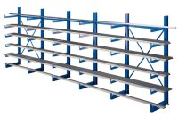 SCHULTE Kragarmregal K1000 14488 enzianblau 625,0 x 50,0...