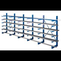 SCHULTE Kragarmregal K1000 14488 enzianblau 625,0 x 50,0 x 200,0 cm