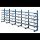 SCHULTE Kragarmregal K1000 14488 enzianblau 625,0 x 50,0 x 200,0 cm