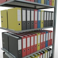 SCHULTE Anbau-Schwerlastregal MULTIplus 150 17740 silber 100,0 x 60,0 x 180,0 cm