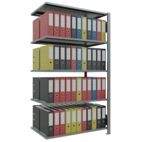 SCHULTE Anbau-Schwerlastregal MULTIplus 150 17740 silber 100,0 x 60,0 x 180,0 cm