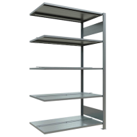 SCHULTE Anbau-Schwerlastregal MULTIplus 150 17740 silber 100,0 x 60,0 x 180,0 cm