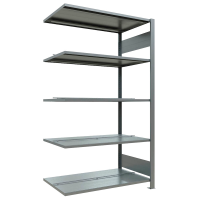 SCHULTE Anbau-Schwerlastregal MULTIplus 150 17740 silber 100,0 x 60,0 x 180,0 cm