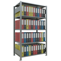 SCHULTE Schwerlastregal MULTIplus 150 17737 silber 100,0 x 60,0 x 180,0 cm