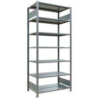 SCHULTE Schwerlastregal MULTIplus 150 17749 silber 100,0 x 60,0 x 230,0 cm