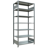 SCHULTE Schwerlastregal MULTIplus 150 17749 silber 100,0 x 60,0 x 230,0 cm