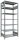 SCHULTE Schwerlastregal MULTIplus 150 17749 silber 100,0 x 60,0 x 230,0 cm