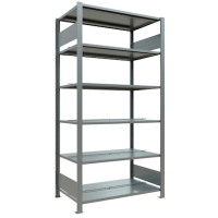 SCHULTE Schwerlastregal MULTIplus 150 17743 silber 100,0 x 60,0 x 200,0 cm