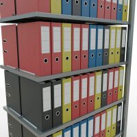 SCHULTE Anbau-Schwerlastregal MULTIplus 150 17752 silber 100,0 x 60,0 x 230,0 cm