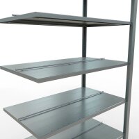 SCHULTE Anbau-Schwerlastregal MULTIplus 150 17752 silber 100,0 x 60,0 x 230,0 cm