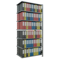 SCHULTE Anbau-Schwerlastregal MULTIplus 150 17752 silber 100,0 x 60,0 x 230,0 cm