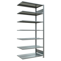 SCHULTE Anbau-Schwerlastregal MULTIplus 150 17752 silber 100,0 x 60,0 x 230,0 cm