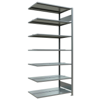SCHULTE Anbau-Schwerlastregal MULTIplus 150 17752 silber 100,0 x 60,0 x 230,0 cm