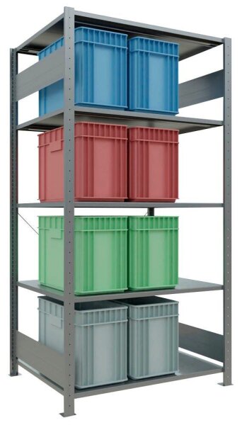 SCHULTE Schwerlastregal MULTIplus 150 12580 silber 100,0 x 80,0 x 200,0 cm