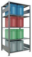SCHULTE Schwerlastregal MULTIplus 150 12580 silber 100,0 x 80,0 x 200,0 cm