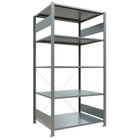SCHULTE Schwerlastregal MULTIplus 150 12580 silber 100,0 x 80,0 x 200,0 cm