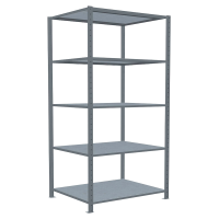 SCHULTE Schwerlastregal MULTIplus 150 12580 silber 100,0 x 80,0 x 200,0 cm