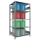 SCHULTE Schwerlastregal MULTIplus 150 12580 silber 100,0 x 80,0 x 200,0 cm