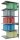 SCHULTE Anbau-Schwerlastregal MULTIplus 150 12586 silber 100,0 x 80,0 x 250,0 cm