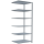 SCHULTE Anbau-Schwerlastregal MULTIplus 150 12586 silber 100,0 x 80,0 x 250,0 cm