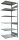 SCHULTE Anbau-Schwerlastregal MULTIplus 150 12586 silber 100,0 x 80,0 x 250,0 cm