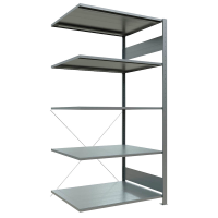 SCHULTE Anbau-Schwerlastregal MULTIplus 150 12585 silber 100,0 x 80,0 x 200,0 cm