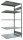 SCHULTE Anbau-Schwerlastregal MULTIplus 150 12585 silber 100,0 x 80,0 x 200,0 cm