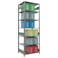SCHULTE Schwerlastregal MULTIplus 150 12582 silber 100,0 x 80,0 x 300,0 cm
