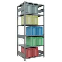 SCHULTE Schwerlastregal MULTIplus 250 12981 silber 100,0 x 80,0 x 250,0 cm